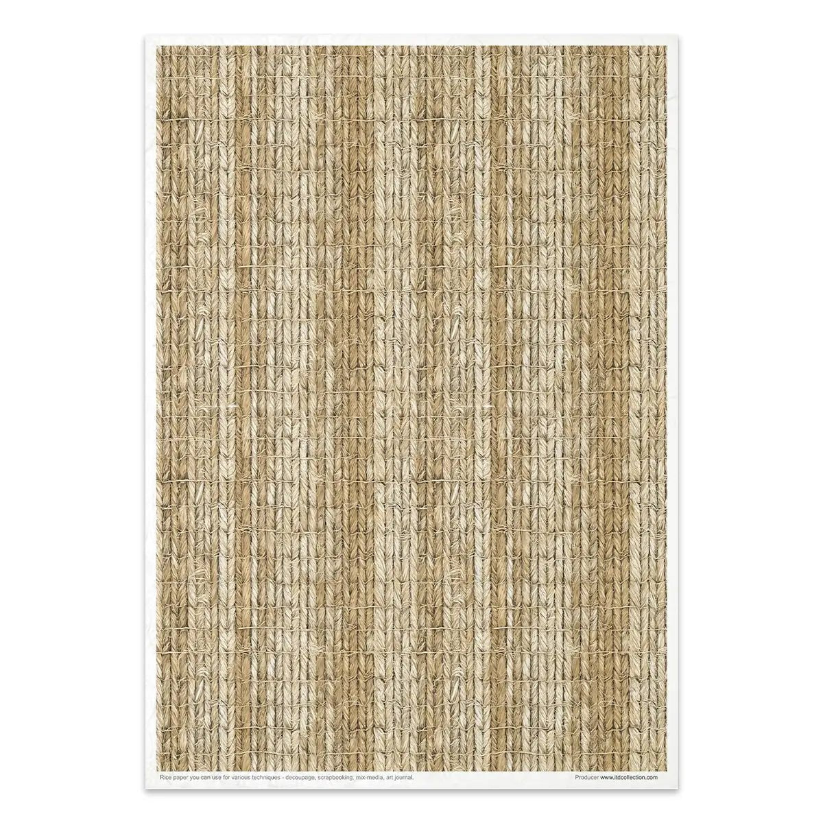 Rice paper set - A4 - Wicker & Rattan - 9 - ITD Collection - Tidformera