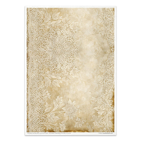 Rice paper set - A4 - Wood & Lace - 9 - ITD Collection - Tidformera