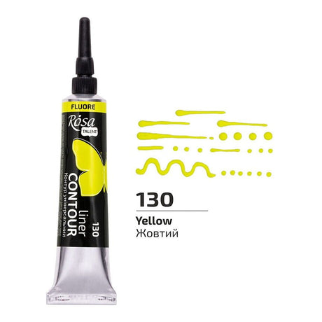 ROSA Talent Liner Contour 20 ml - Fluorescent Yellow 130 - 1 - ROSA - Tidformera