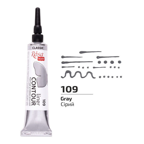 ROSA Talent Liner Contour 20 ml - Grey 109 - 1 - ROSA - Tidformera