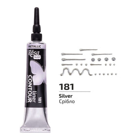 ROSA Talent Liner Contour 20 ml - Metallic Silver 181 - 1 - ROSA - Tidformera
