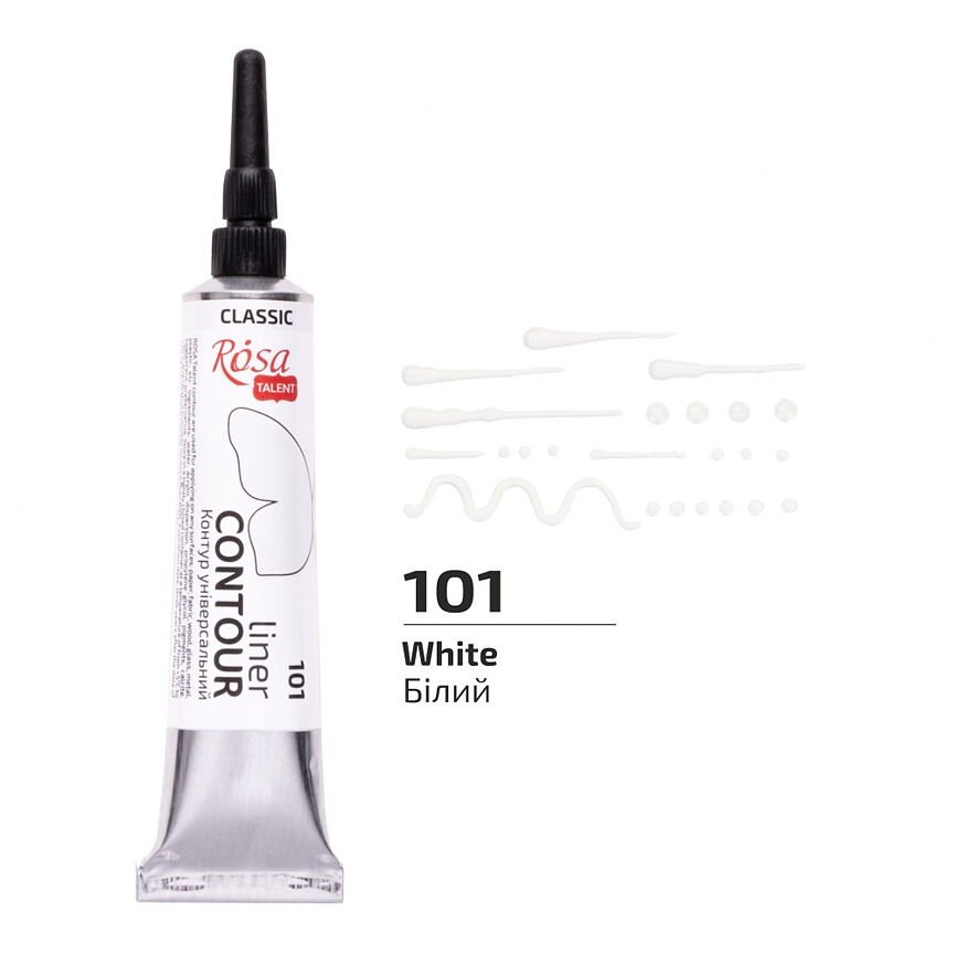 ROSA Talent Liner Contour 20 ml - White 101 - 1 - ROSA - Tidformera