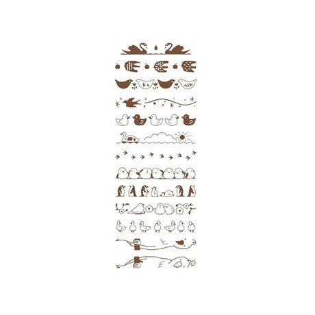 Rotary decoration stamp - Birds - 2 - Shachihata - Tidformera