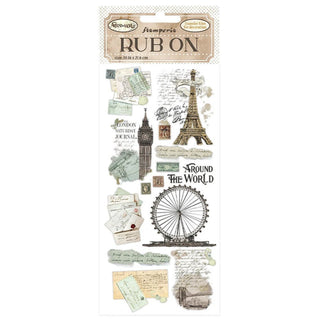 Rub - on Around the World - Monuments - 1 - Stamperia - Tidformera