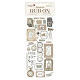 Rub - on Brocante Antiques - Clocks - 1 - Stamperia - Tidformera