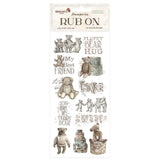 Rub - on - Brocante Antiques - Teddy bears - 1 - Stamperia - Tidformera