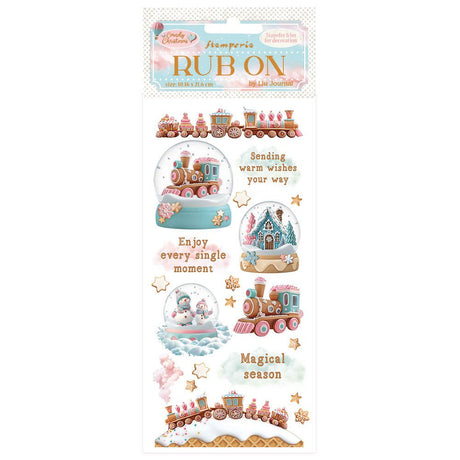 Rub - on - Candy Christmas - Snowglobes - 1 - Stamperia - Tidformera