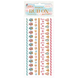 Rub - on - Candy Christmas - Stripes - 1 - Stamperia - Tidformera