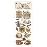 Rub - on - Coffee and Chocolate - All You Need Is Love And Coffee - 1 - Stamperia - Tidformera