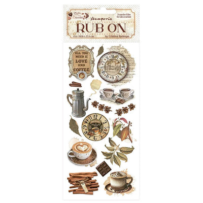 Rub-on - Coffee and Chocolate - All You Need Is Love And Coffee