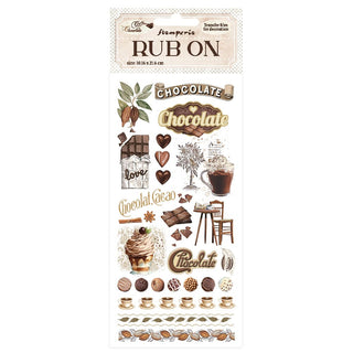 Rub - on - Coffee and Chocolate - 1 - Stamperia - Tidformera