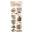 Rub - on - Coffee and Chocolate - Vintage Coffee Moments - 1 - Stamperia - Tidformera