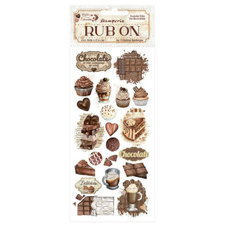 Rub - on - Coffee and Chocolate - Vintage Sweet Moments - 1 - Stamperia - Tidformera
