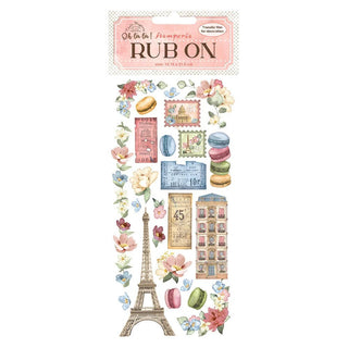 Rub - on Create Happiness Oh lá lá - Tour Eiffel - 1 - Stamperia - Tidformera