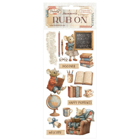 Rub - on - Family - Happy Moments - 1 - Stamperia - Tidformera