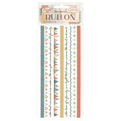 Rub - on - Family - Stripes - 1 - Stamperia - Tidformera