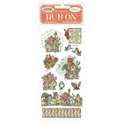 Rub - on - Furry Friends - Houses - 1 - Stamperia - Tidformera
