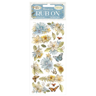 Rub - on - Hidden Grove - Flowers and butterfly - 1 - Stamperia - Tidformera