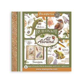 Rub - On Kit 15,5 x 15,5 cm - All Around - 1 - Stamperia - Tidformera