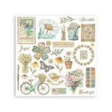 Rub - On Kit 15,5 x 15,5 cm - Daisy Art - 6 - Stamperia - Tidformera