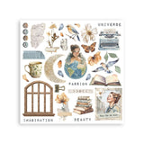 Rub - On Kit 15,5 x 15,5 cm - Secret Diary - 6 - Stamperia - Tidformera