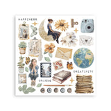 Rub - On Kit 15,5 x 15,5 cm - Secret Diary - 7 - Stamperia - Tidformera