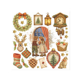 Rub-On Kit 15,5 x 15,5 cm - Silent Night - 3 - Stamperia - Tidformera