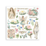 Rub - On Kit 15,5 x 15,5 cm - Wonderland - 3 - Stamperia - Tidformera