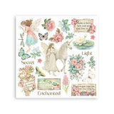 Rub - On Kit 15,5 x 15,5 cm - Wonderland - 2 - Stamperia - Tidformera