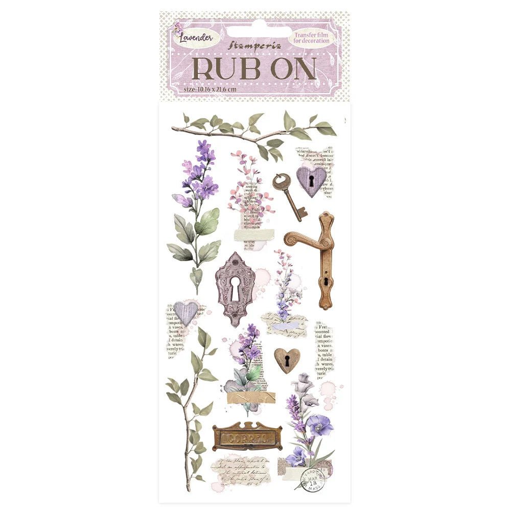 Rub - on Lavender - Keys - Stamperia - Tidformera