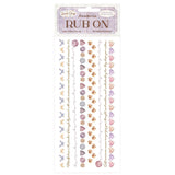 Rub - on - Quiet Days - Cozy Borders - 1 - Stamperia - Tidformera