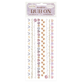 Rub - on - Quiet Days - Cozy Borders - 1 - Stamperia - Tidformera