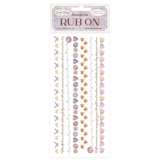 Rub - on - Quiet Days - Cozy Borders - 1 - Stamperia - Tidformera