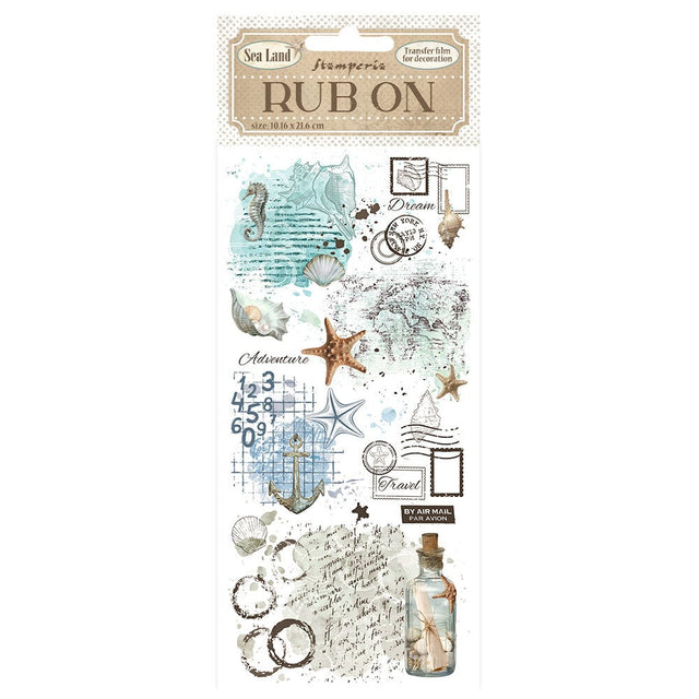 Rub - on Sea Land - Bottle - 1 - Tidformera - Tidformera