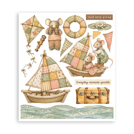 Rub-On Selection 20,5 x 23 cm - Cozy Family - 4 - Stamperia - Tidformera