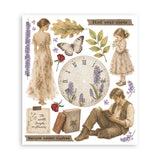 Rub-On Selection 20,5 x 23 cm - Flowers and Poems - 7 - Stamperia - Tidformera