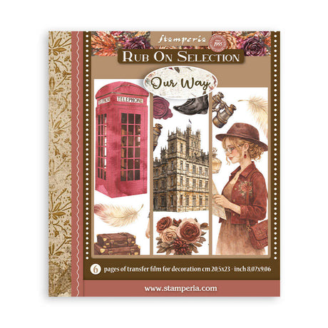 Rub-On Selection 20,5 x 23 cm - Our Way - 1 - Stamperia - Tidformera