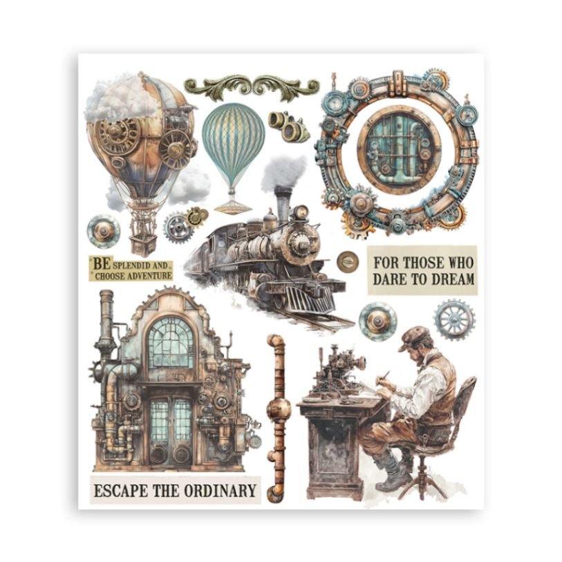 Rub - On Selection - Voyages Fantastiques - 6 - Stamperia - Tidformera