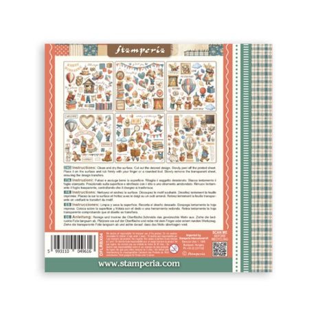 Rub - On Set 6 - pack - Family - 8 - Stamperia - Tidformera