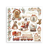 Rub - On Set 6 - pack - Gear up for Christmas - 6 - Stamperia - Tidformera