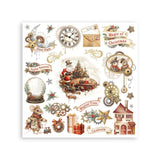 Rub - On Set 6 - pack - Gear up for Christmas - 3 - Stamperia - Tidformera