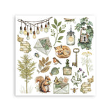 Rub - On Set 6 - pack - Herbarium Silvae - 3 - Stamperia - Tidformera