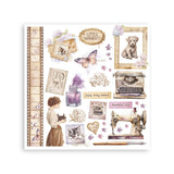 Rub - On Set 6 - pack - Quiet Days - 2 - Stamperia - Tidformera