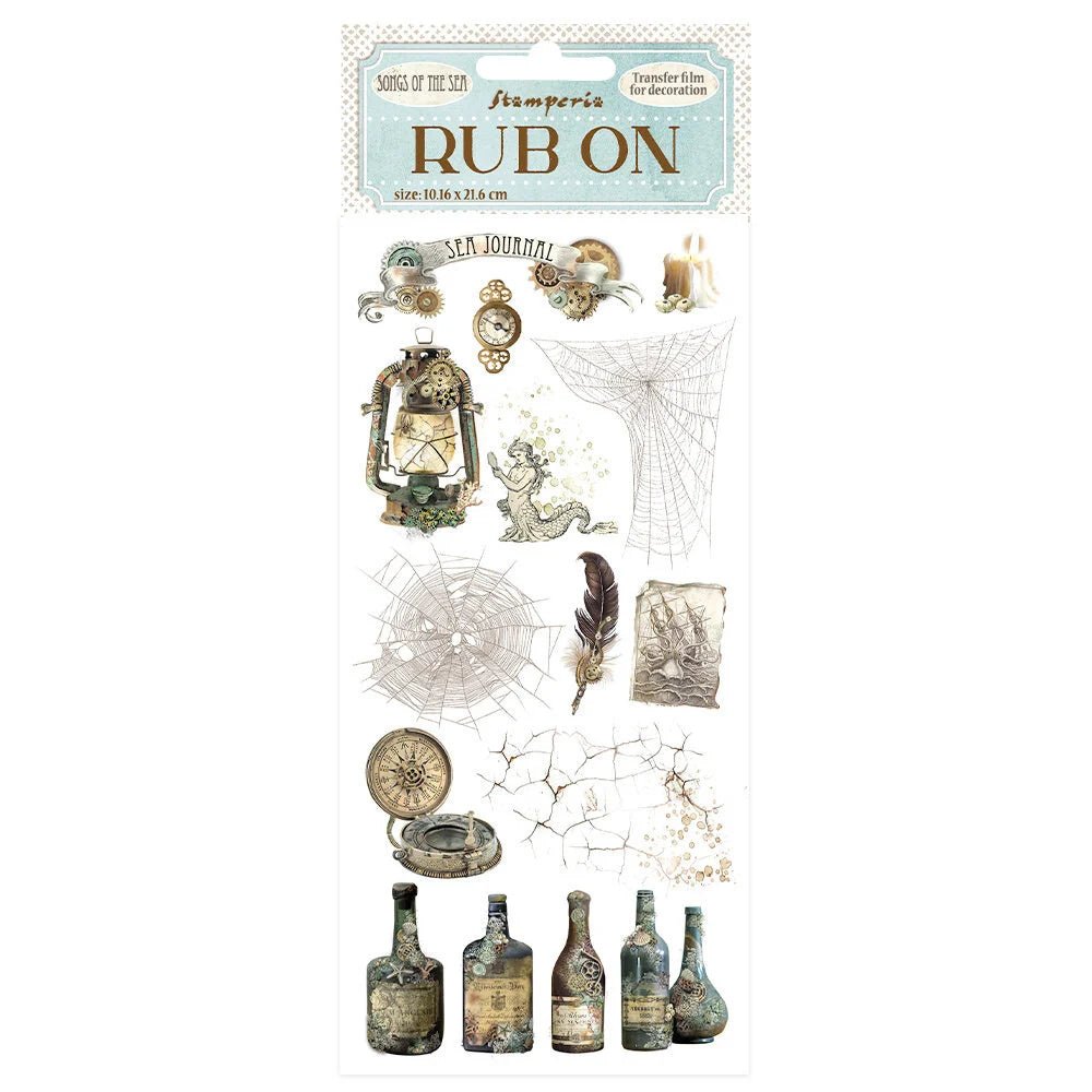 Rub - on Songs of the Sea - Bottles - 1 - Tidformera - Tidformera