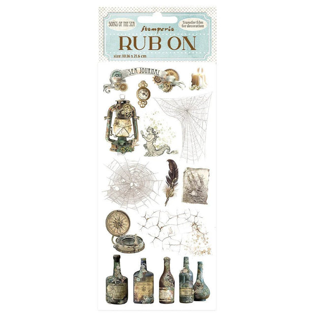 Rub - on Songs of the Sea - Bottles - 1 - Tidformera - Tidformera