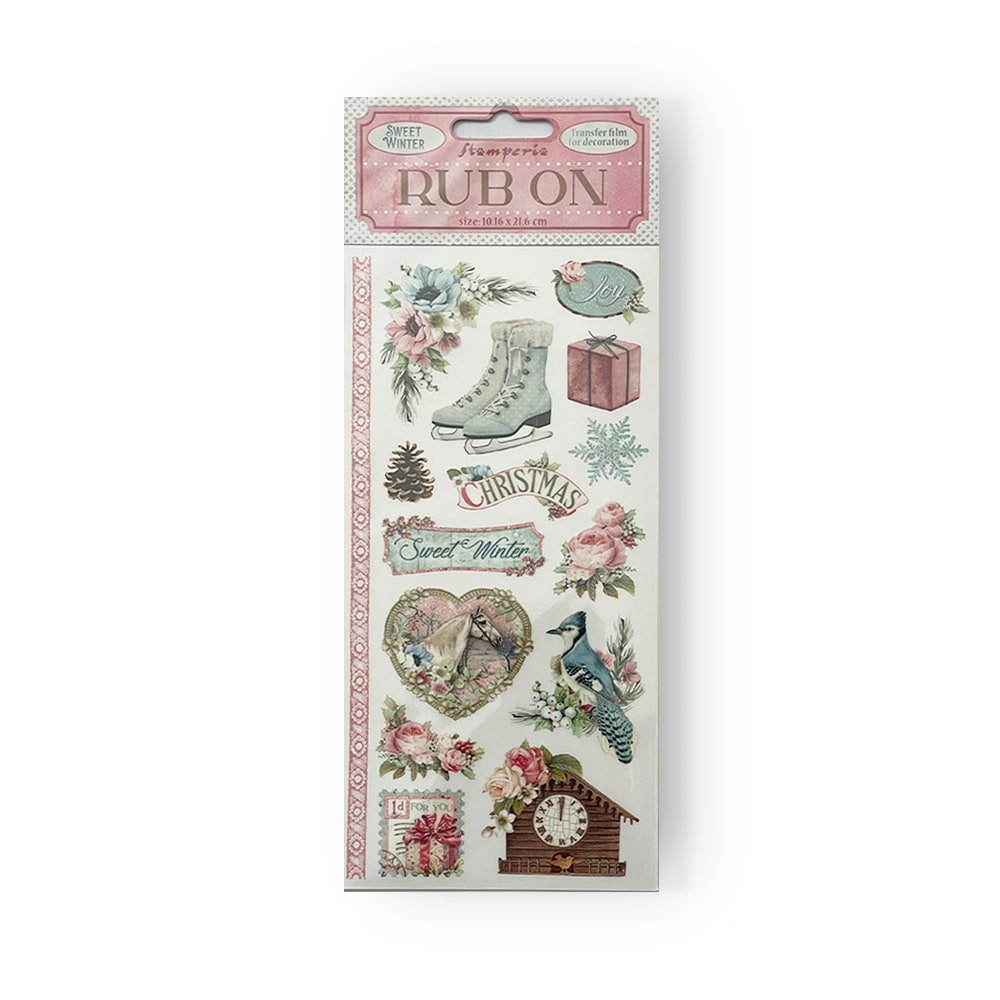 Rub - on - Sweet Winter - 1 - Stamperia - Tidformera