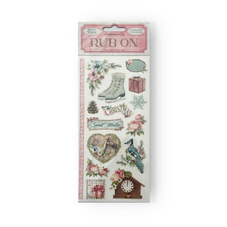 Rub - on - Sweet Winter - 1 - Stamperia - Tidformera