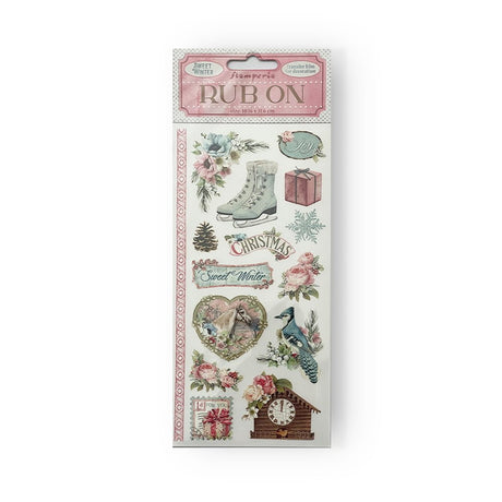 Rub - on - Sweet Winter - 1 - Stamperia - Tidformera