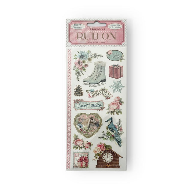 Rub - on - Sweet Winter - 1 - Stamperia - Tidformera