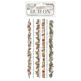 Rub - on - The Owl's House - Stripes - 1 - Stamperia - Tidformera